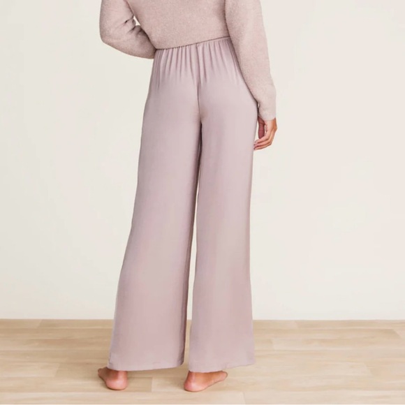 Barefoot Dreams Washed Satin Wide Leg Pant - Size Medium - - Picture 3 of 7